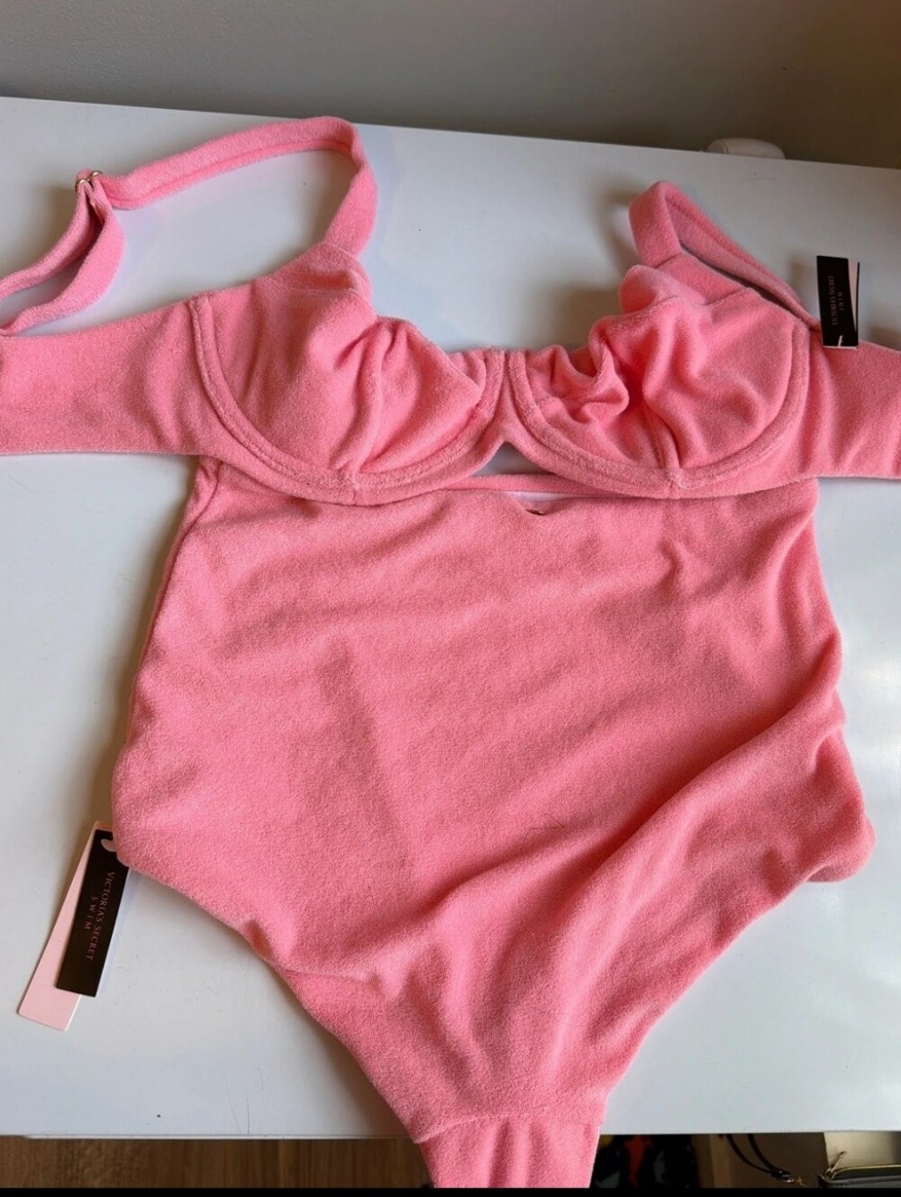 Victoria's Secret Top 34DD Bottom S Vikini Pink  with Underwire Style